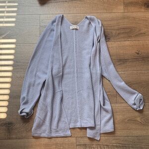 Impressions Light Gray Cardigan Sweater